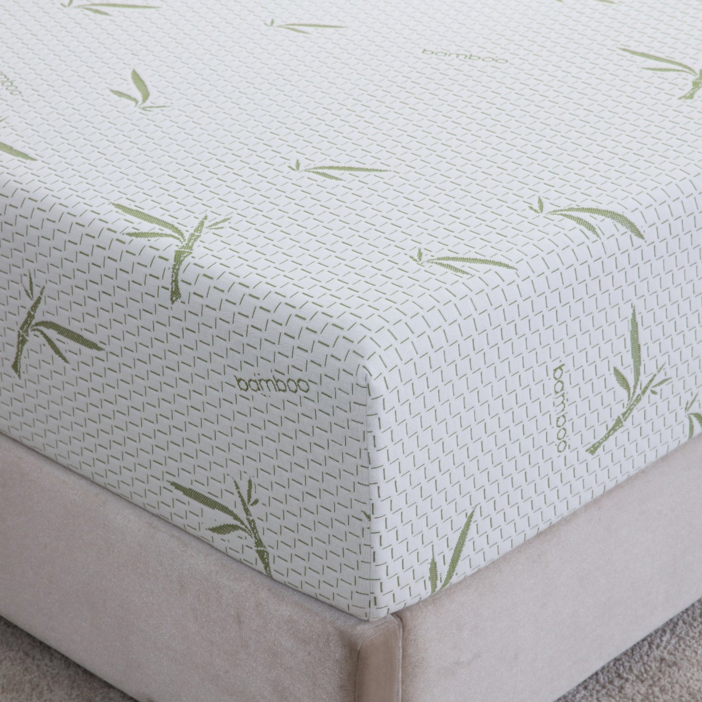 Doms 10 Medium Memory Foam Mattress corner view extra zoomed in