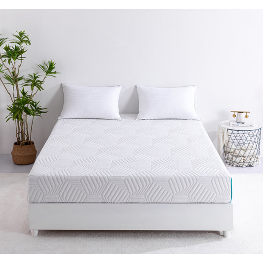 Doms 8 Medium Gel Memory Foam Mattress front view