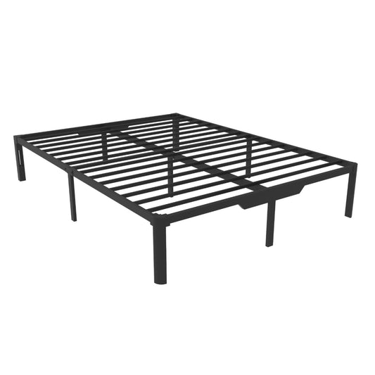 Doms Heavy Duty Steel Platform Bed Frame corner view