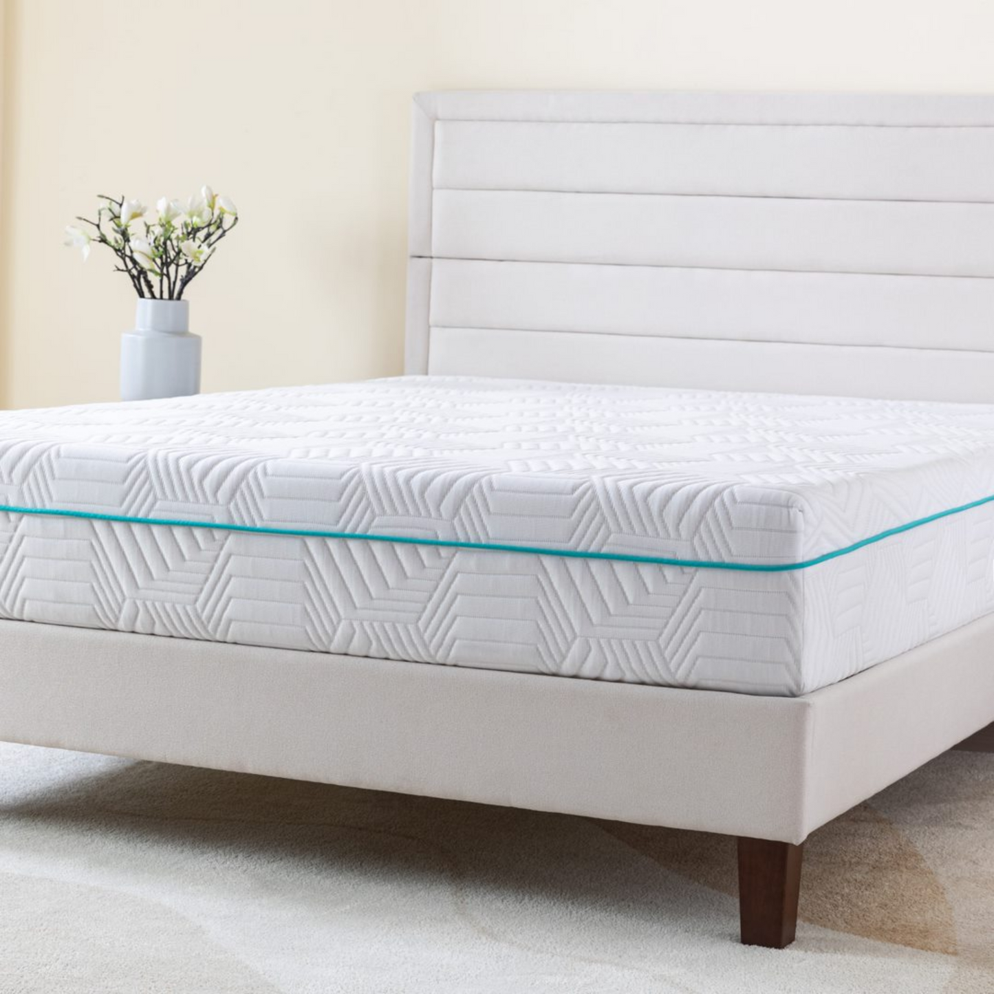 Essential Plus 10" Memory Foam Mattress, Corner View, Close