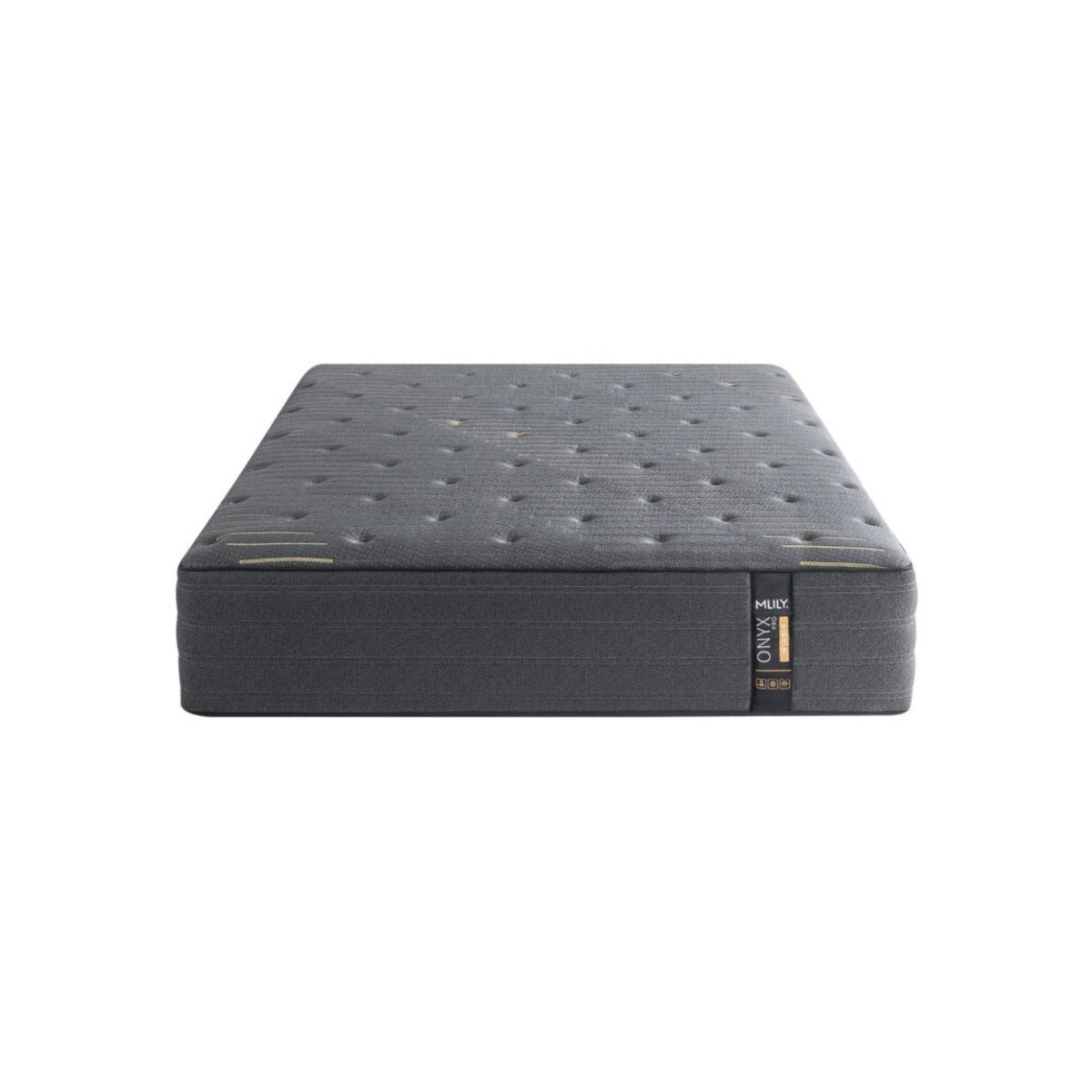 Front view of the MLILY ONYX Pro Hybrid Medium 13" Mattress, white background.