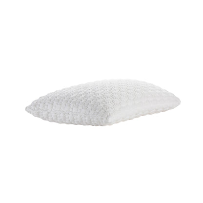 MLILY Harmony Classic Pillow in a flat position at a corner angle showing the details of the pillow cover, white background.