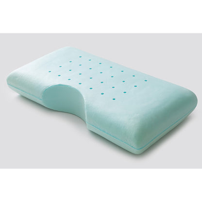 MLILY Serenity Cool Pillow laying flat on a white background, showing the Ventilated gel-infused AeroFusion Memory Foam core without the cover.